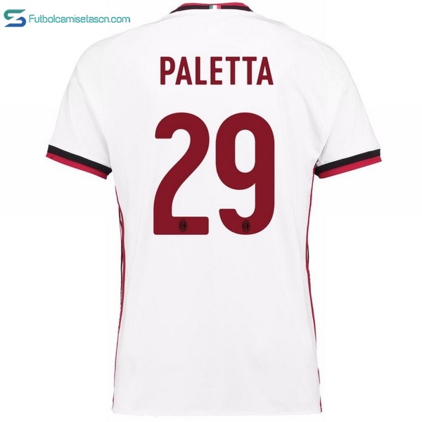 Camiseta Milan 2ª Paletta 2017/18